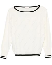 Liu Jo - Pull À Rayures Diagonales - Lyst