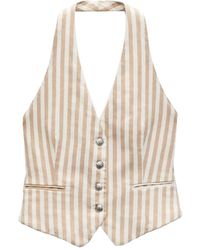Rag & Bone - Striped Halterneck Vest - Lyst