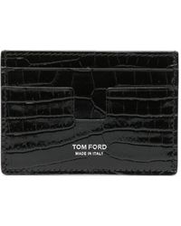Tom Ford - Kartenetui mit Kroko-Prägung - Lyst