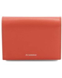 Jil Sander - Logo-embossed Leather Cardholder - Lyst