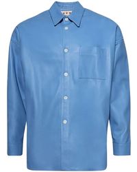 Marni - Leren Overhemd - Lyst