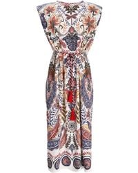 FARM Rio - Abito Midi Boho Glam A Fiori - Lyst