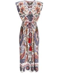 FARM Rio - Boho Glam Floral Midi Dress - Lyst