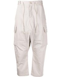 Fumito Ganryu - Cropped Straight Cargo Trousers - Lyst