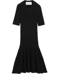 Ami Paris - Ribbed Mini Dress - Lyst