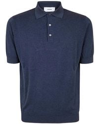 Lardini - Short-Sleeve Cotton Polo Shirt - Lyst