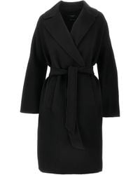 Weekend by Maxmara - Jas Met Gekerfde Revers En Ceintuur - Lyst