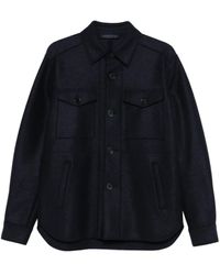 Harris Wharf London - Button-Down Flap-Pocket Shirt Jacket - Lyst