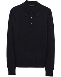 Prada - Cashmere Polo Shirt - Lyst
