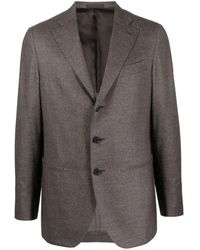 Caruso - Single-Breasted Wool Blazer - Lyst