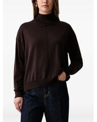 Kaos - High-Neck Seam-Detail Sweater - Lyst