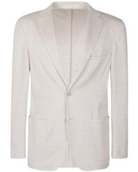 Eleventy - Notched-Lapels Single-Breasted Blazer - Lyst