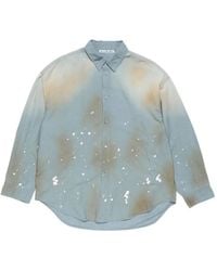 Acne Studios - Camisa Con Motivo De Pintura - Lyst