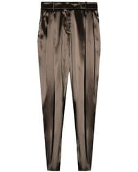 Giorgio Armani - Pleated Tapered Trousers - Lyst