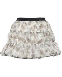 Pushbutton - Shirred Tiered Skirt - Lyst