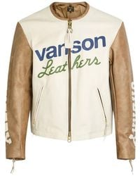 CHERRY LA - Vanson Logo-Patch Leather Jacket - Lyst