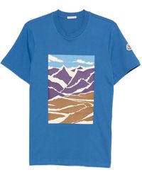 Moncler - Graphic-Print Short-Sleeve T-Shirt - Lyst