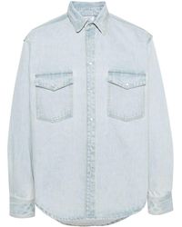 Vetements - Light-wash Denim Cotton Shirt - Lyst