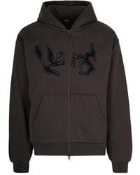 Vans - Logo-Embroidered Zip-Up Hoodie - Lyst