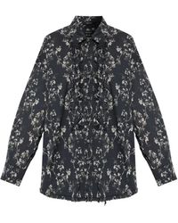 R13 - Ruffled Floral-Print Shirt - Lyst