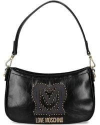 Love Moschino - Schoudertas Met Logoplakkaat En Studs - Lyst