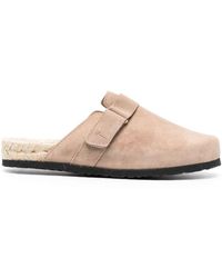 Manebí - Round-toe Suede Slides - Lyst