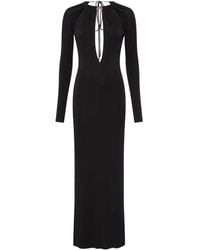 Marine Serre - Vestido drapeado con abertura - Lyst