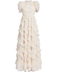 Needle & Thread - Genevieve Ruffle Gown - Lyst