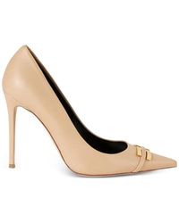 Elisabetta Franchi - Logo-Detail Stiletto Pumps - Lyst