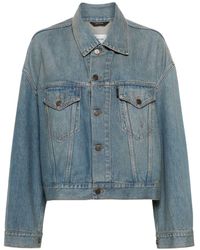 Haikure - Washed Denim Jacket - Lyst