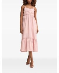 Fracomina - Ruffled Tiered Midi Dress - Lyst