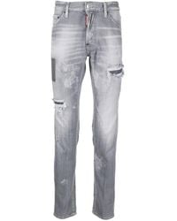DSquared² - Vaqueros Rectos Con Diseño Patchwork - Lyst