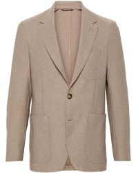 Canali - Notched-lapels Single-breasted Blazer - Lyst