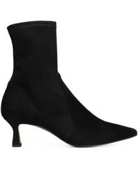The Seller - Pointed-Toe Kitten-Heel Ankle Boots - Lyst