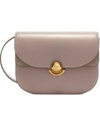 Furla - Small Sfera Leather Suede-Panelled Tote Bag - Lyst