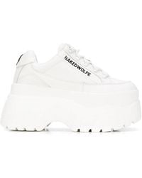Naked Wolfe - Ridged Sole Platform Sneakers - Lyst