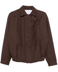 Costumein - Houndstooth-Pattern Zip-Up Jacket - Lyst