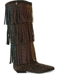 Kurt Geiger - Western Fringe Stiefel - Lyst