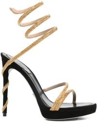 Rene Caovilla - Margot Spiral Embellished Sandals - Lyst