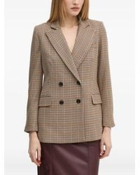 Pedro Del Hierro Madrid - Chaqueta con pied de poule y doble botonadura - Lyst