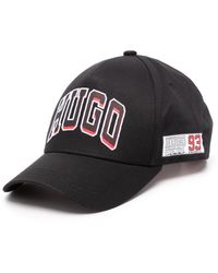 HUGO - Logo-print Cotton Cap - Lyst