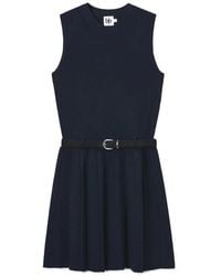 B+ AB - Belted Pleated Mini Dress - Lyst