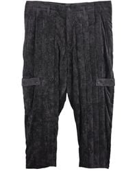Yohji Yamamoto - Pleated Cargo-Pocket Drop-Crotch Trousers - Lyst