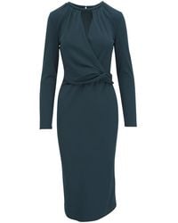 Giorgio Armani - Drap-Detailing Dress - Lyst