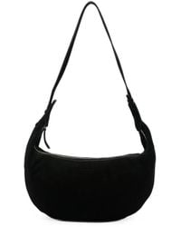 Liviana Conti - Suede Crescent Shoulder Bag - Lyst