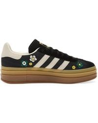 adidas gazelle silver green womens Adidas Womens Gazelle Stack Shoes – Extra Butter main image 1