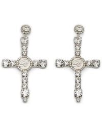 Blumarine - Cross Earrings - Lyst
