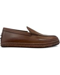 Tod's - Leather Mocassin Loafers - Lyst