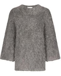 Loulou de Saison - Alpaca-Blend Three-Quarter-Sleeve Sweater - Lyst