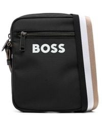 BOSS - Logo-appliqué Crossbody Bag - Lyst